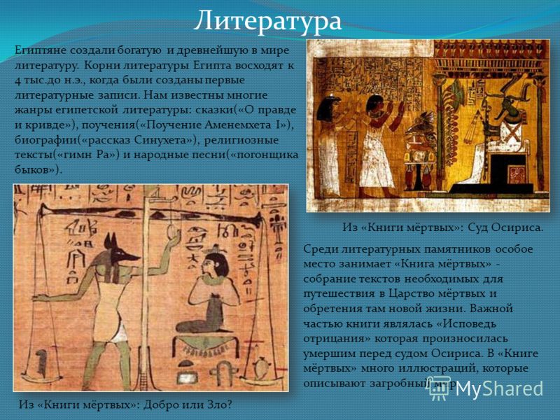 Культура древнего египта