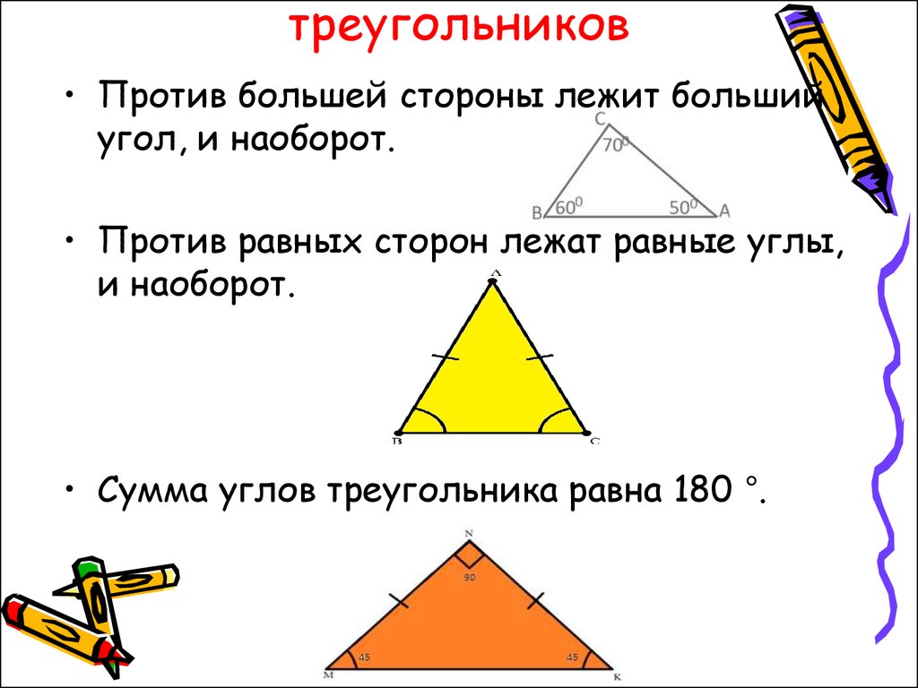 Треугольник. медиана, биссектриса, высота, средняя линия.