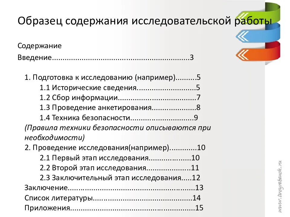 Содержание про. Содержание научной работы пример. Пример содержания исследовательской работы. Содержание исследовательской работы. Содержание исследовательской работы образец.