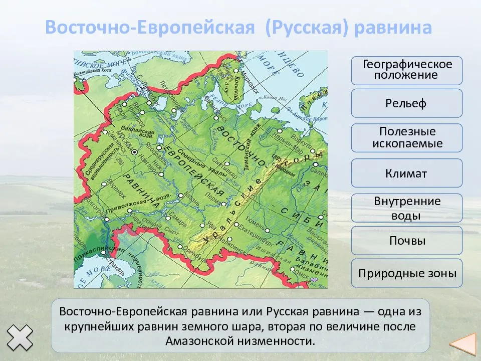 Геологическое строение и рельеф россии