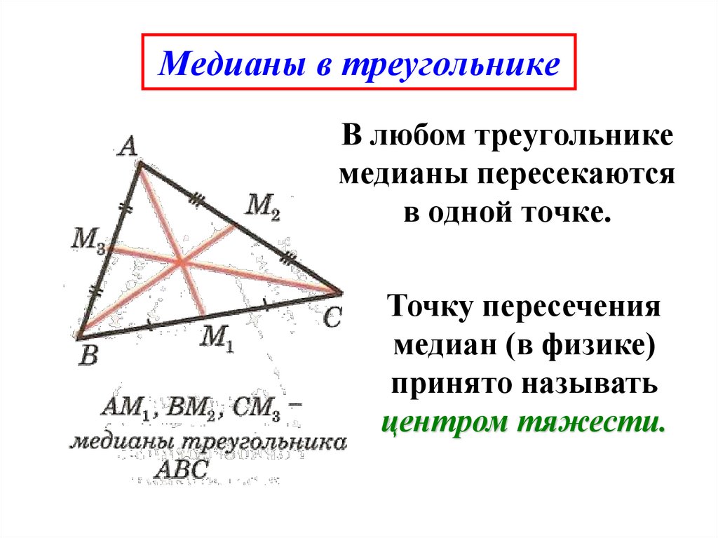 Свойства медиан треугольника 8 класс геометрия. Теорема о медианах треугольника. Медианы треугольника пересекаются в одной точке. Медиана треугольника (определение, чертеж, свойство). Пересечение медиан в треугольнике.