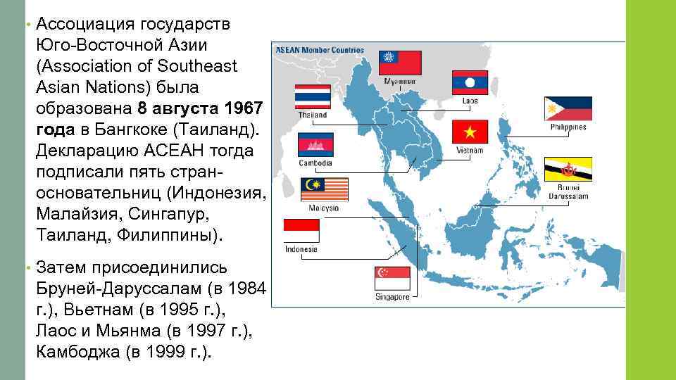 Какие страны входят в восточную. Ассоциация государств Юго-Восточной Азии страны. Ассоциация государств Юго-Восточной Азии на карте. Какие страны входят в ассоциацию государств Юго-Восточной Азии. Страны - участники АСЕАН (Ассоциация государств Юго-Восточной Азии).