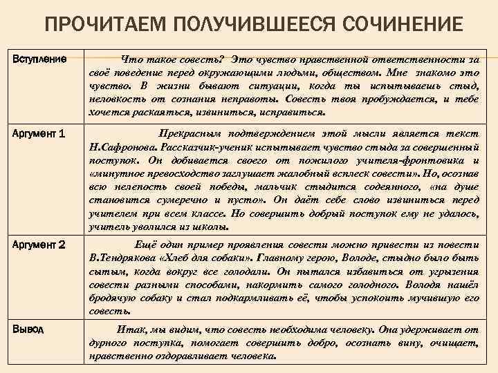 Проблема совести: аргументы :: syl.ru
