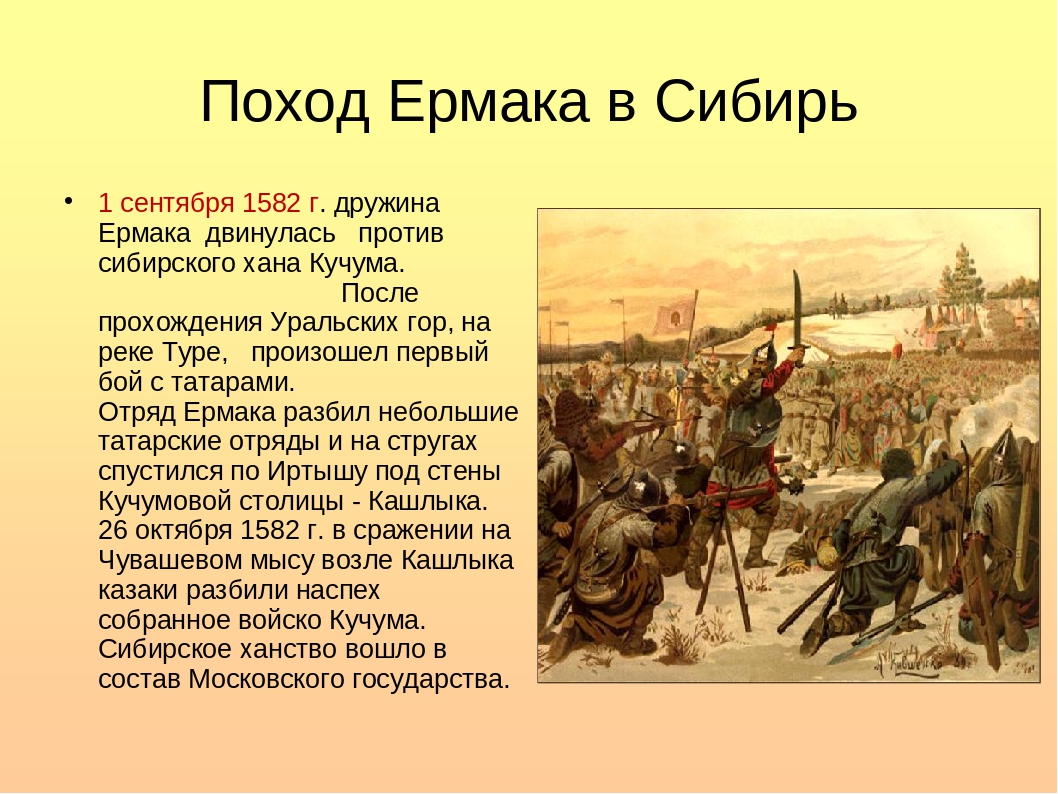 Ермак: сибирский поход и покорение сибири