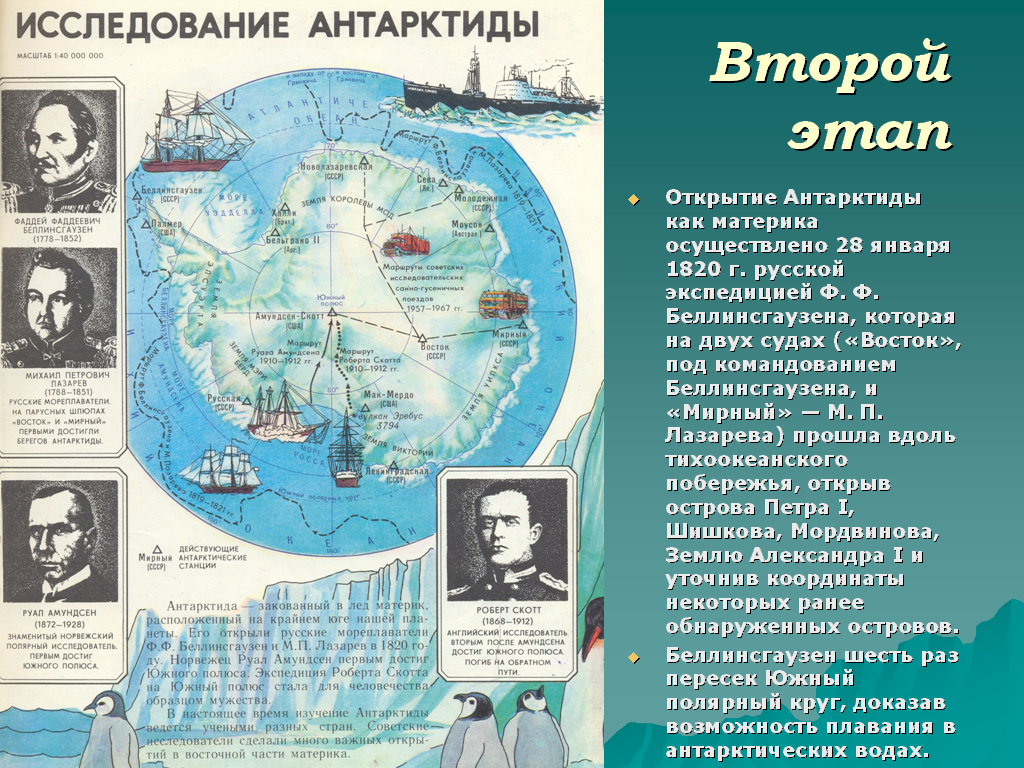 История открытия и географические исследования материка антарктида