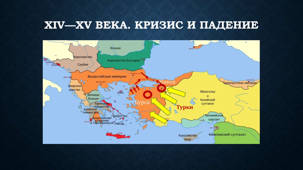 Захват турками константинополя в 1453 г: падение византии