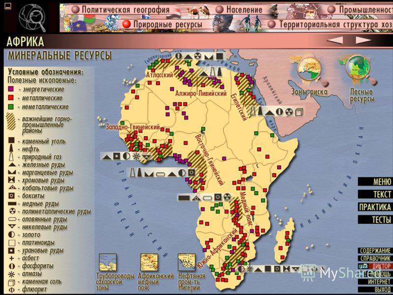 Особенности развития первичных отраслей хозяйства стран африки. хозяйство северной африки