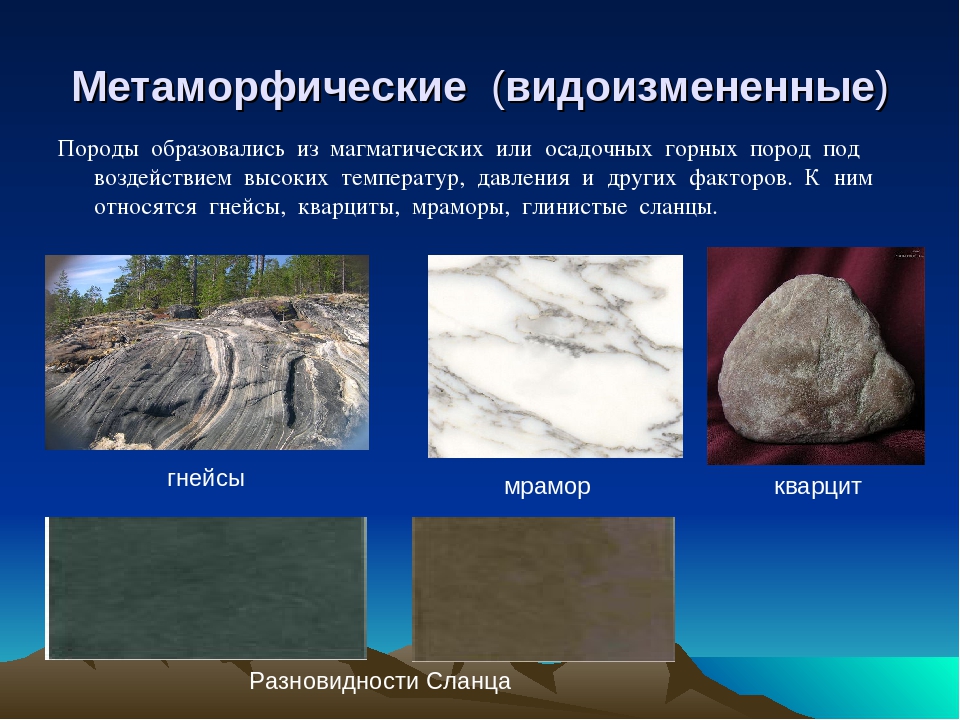 Метаморфические горные породы таблица. Из чего образуются метаморфические горные породы. Метаморфические горные породы полезные ископаемые. Горные породы метаморфического происхождения. Метаморфические породы из магматических пород.