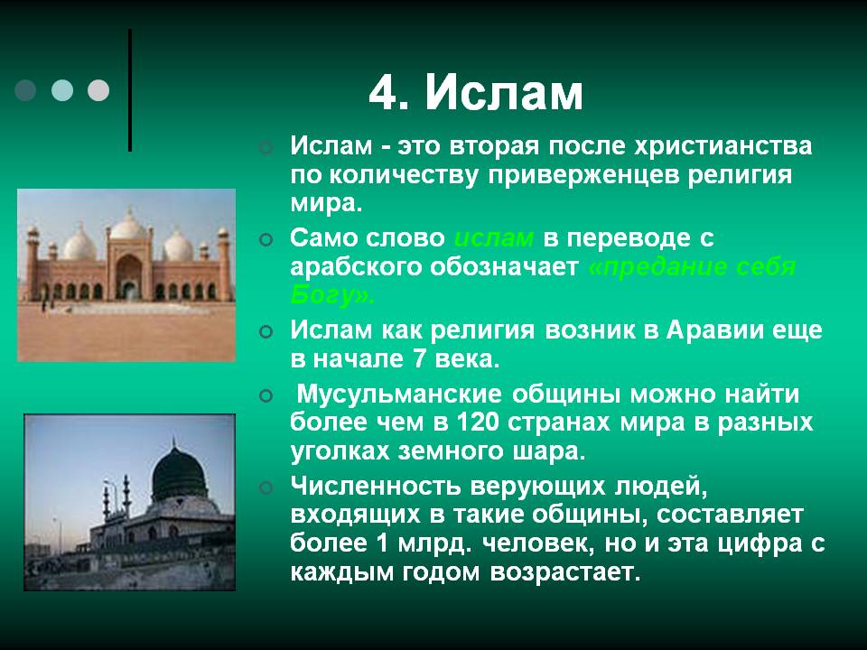 Какие города мусульманские города