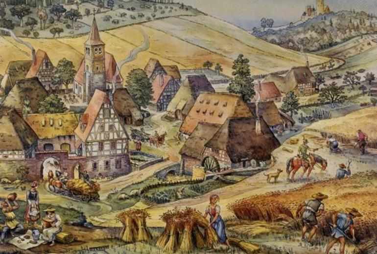 Средневековая деревня и ее обитатели презентация, доклад