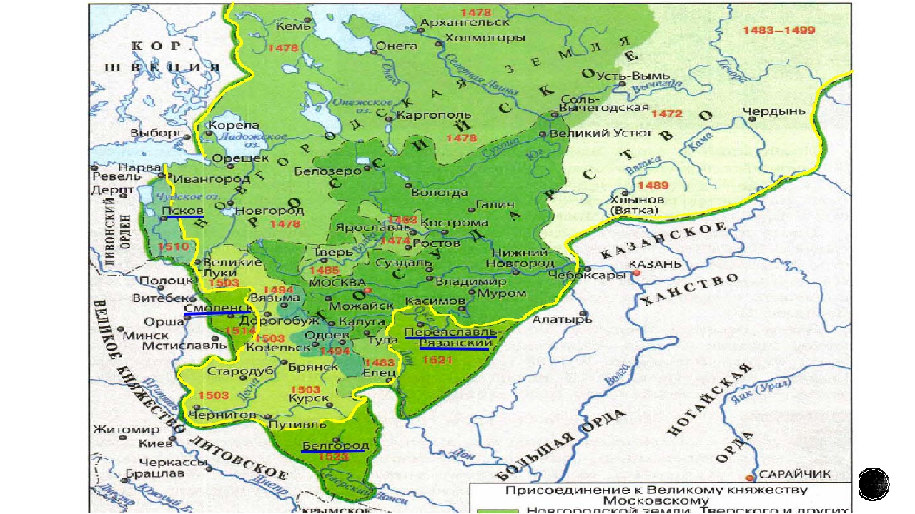 Московское княжество во второй половине 15 века