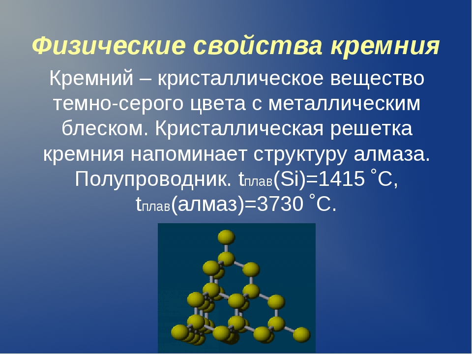 Кремния оксид - химия