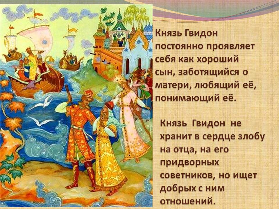 7 главных героев "сказки о царе салтане" пушкина с характеристиками